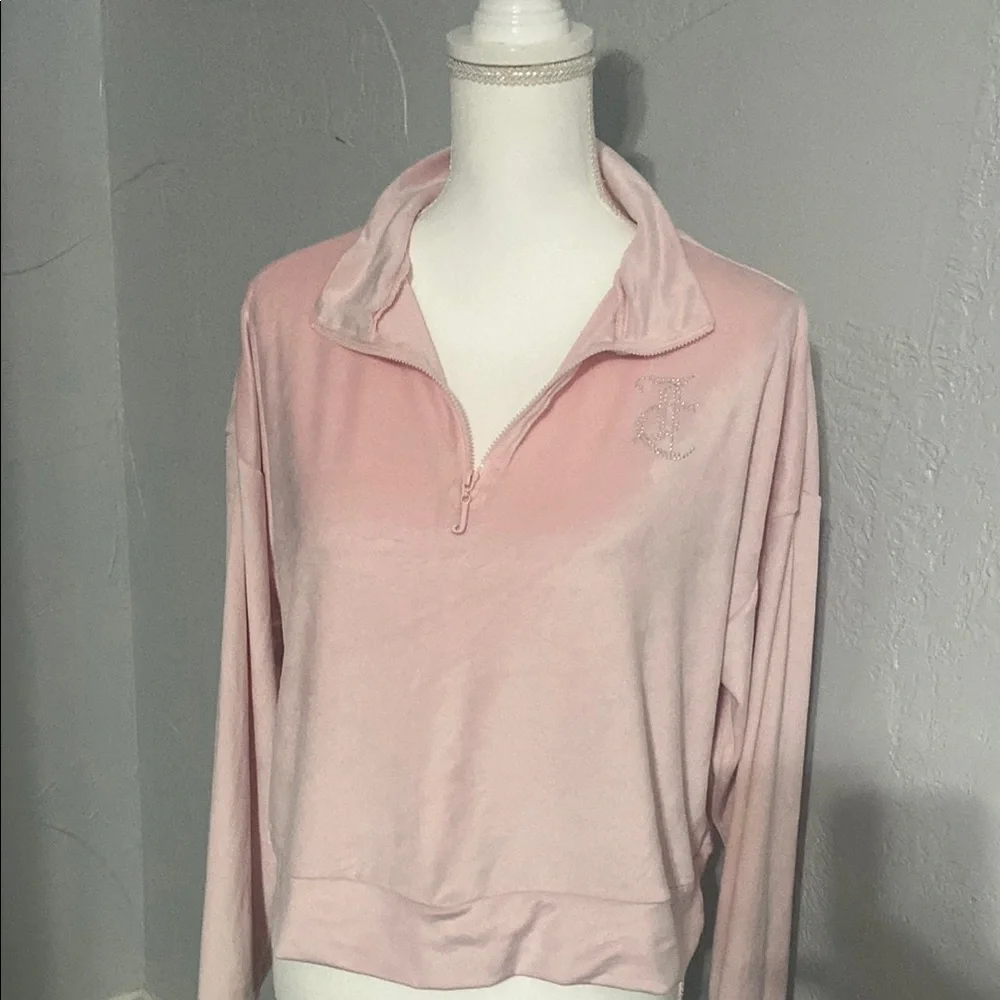 Juicy Couture Pink Boxy Polo Sweatshirt - Picture 5 of 5